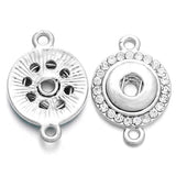 10pcs/lot Two Ears Snap Button Jewelry Accessories Fit 12MM Snap Button Bracelet
