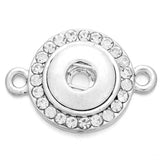 10pcs/lot Two Ears Snap Button Jewelry Accessories Fit 12MM Snap Button Bracelet
