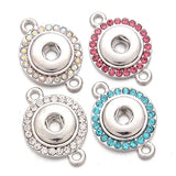 10pcs/lot Two Ears Snap Button Jewelry Accessories Fit 12MM Snap Button Bracelet