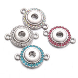10pcs/lot Two Ears Snap Button Jewelry Accessories Fit 12MM Snap Button Bracelet