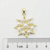 10pcs/lot Pearl Charm, Vintage Zircon Pendant, High-Quality Jewelry Charms
