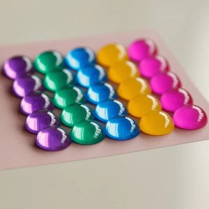 10pcs Vintage Jelly Resin Semi-Pill Earrings Patch DIY Accessories