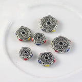 10pcs Nepal Charm Metal Beads 8mm 10mm 12mm