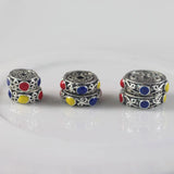 10pcs Nepal Charm Metal Beads 8mm 10mm 12mm