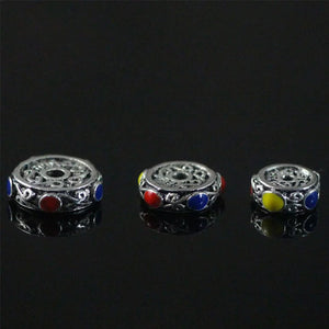 10pcs Nepal Charm Metal Beads 8mm 10mm 12mm