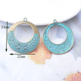 10pcs Vintage Metal Antique Bronze Charms DIY Earrings Bohemian Jewelry