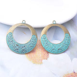 10pcs Vintage Metal Antique Bronze Charms DIY Earrings Bohemian Jewelry