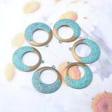 10pcs Vintage Metal Antique Bronze Charms DIY Earrings Bohemian Jewelry