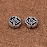 10pcs Tibetan Silver Round Wheel Beads 18x5mm DIY Jewelry Making Findings