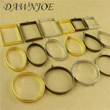 10pcs Vintage Metal Frame Pendant for Resin Jewelry Making