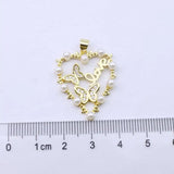 Vintage Pearl Charm, Light Zircon Pendant, Unique Jewelry Charms