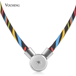 10pcs Vocheng Snap Button Charms Necklace 18mm 12 Colors NN-655*10