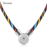 10pcs Vocheng Snap Button Charms Necklace 18mm 12 Colors NN-655*10