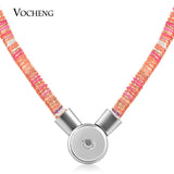 10pcs Vocheng Snap Button Charms Necklace 18mm 12 Colors NN-655*10