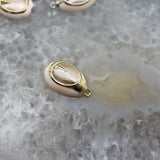 10pcs Cowrie Shell Charms, Gold/Silver Plated Beach Shell Pendants