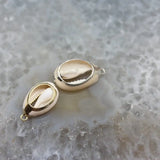 10pcs Cowrie Shell Charms, Gold/Silver Plated Beach Shell Pendants