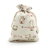 10pcs/lot 10x14cm Cotton Drawstring Bags Jewelry Packaging Wedding Gift Pouches