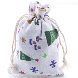 10pcs/lot 10x14cm Cotton Drawstring Bags Jewelry Packaging Wedding Gift Pouches