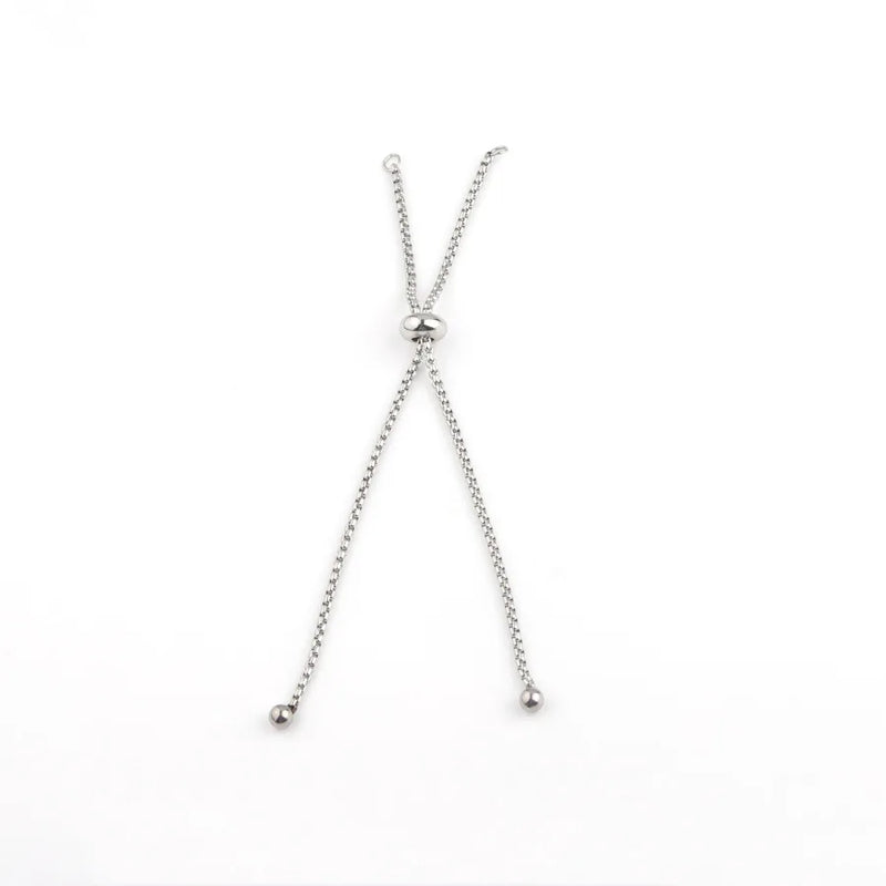 10pcs Stainless Steel Slider Chain for DIY Bracelets