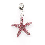 10pcs Alloy Starfish Pendants Charms Lobster Clasp for Bracelet Jewelry