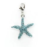 10pcs Alloy Starfish Pendants Charms Lobster Clasp for Bracelet Jewelry