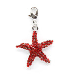 10pcs Alloy Starfish Pendants Charms Lobster Clasp for Bracelet Jewelry