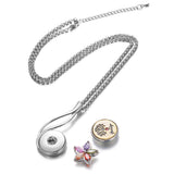 10pcs GingerSnaps Button Pendant Necklace 18/20mm Snap Charms Jewelry Gift