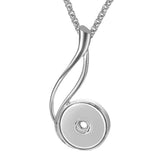 10pcs GingerSnaps Button Pendant Necklace 18/20mm Snap Charms Jewelry Gift