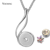 10pcs GingerSnaps Button Pendant Necklace 18/20mm Snap Charms Jewelry Gift