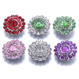 10pcs Mix Fish 18mm Snap Jewelry Rhinestone Buttons for Bracelet Charms