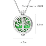 10pcs Tree of Life Aroma Necklace Essential Oils Diffuser Pendant