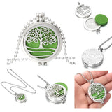 10pcs Tree of Life Aroma Necklace Essential Oils Diffuser Pendant