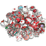 10pcs Flower Rhinestone Metal Snap Buttons for Leather Bracelet Bangle