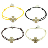10pcs/lot Wish Card Bracelet Clover Charm Adjustable Cord Bracelet