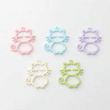 10pcs Spray Paint Cartoon Cat UV Resin Charms DIY Jewelry Making