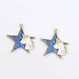 10pcs/lot Unicorn Love Wings Charms Pendant For DIY Jewelry Earrings