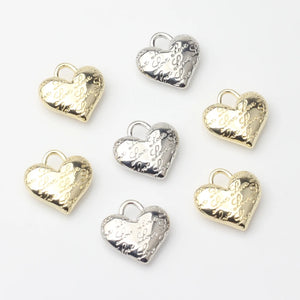 10pcs Zinc Alloy Letter Heart Pendant Charms DIY Jewelry Making Finding