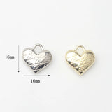 10pcs Zinc Alloy Letter Heart Pendant Charms DIY Jewelry Making Finding