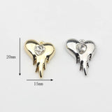 10pcs Heart Pendant Charms For DIY Jewelry Making