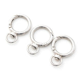 10pcs Zinc Alloy Rotatable Spring Ring Fittings for Keys, Bag Chains