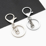 10pcs Zinc Alloy Lobster Buckle Key Ring Chain Bag Jewelry Accessories