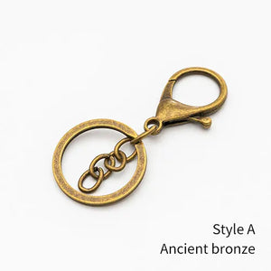 10pcs Zinc Alloy Lobster Buckle Key Ring Chain Bag Jewelry Accessories