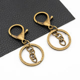 10pcs Zinc Alloy Lobster Buckle Key Ring Chain Bag Jewelry Accessories