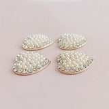 10pcs/lot Bling Heart Charm Pendants Hair Clothing Accessories DIY