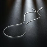 10pcs 925 Sterling Silver Box Chain Necklace for Wedding Party Jewelry