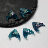 10pcs Resin Fish Tail Charm Connectors for DIY Earrings Hair Jewelry Making