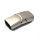 10pcs Stainless Steel Magnetic Clasp Leather Cord Bracelet Jewelry