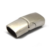 10pcs Stainless Steel Magnetic Clasp Leather Cord Bracelet Jewelry