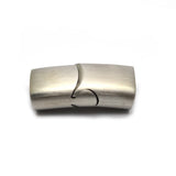 10pcs Stainless Steel Magnetic Clasp Leather Cord Bracelet Jewelry