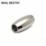 10pcs Strong Magnetic Clasps Round Leather Cord Jewelry Closures